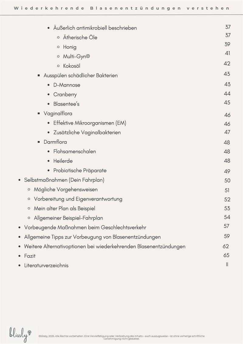 Inhaltsverzeichnis, Seite 2