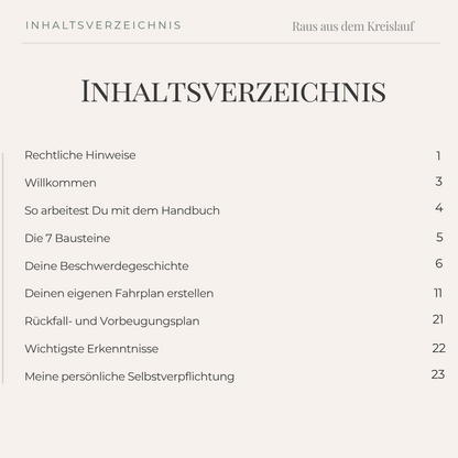 Endlich raus aus dem Kreislauf! - Umsetzungs-Handbuch