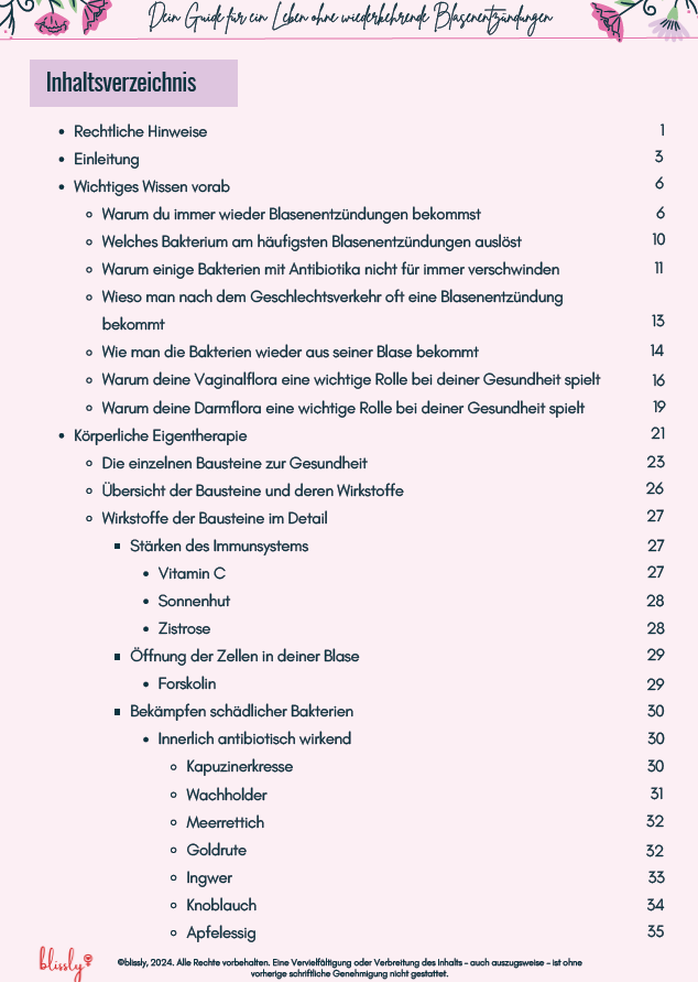 Ursachen-bekämpfung und Vorbeugung von wiederkehrenden Blasenentzündungen - Ratgeber