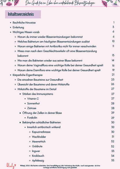 Ursachen-bekämpfung und Vorbeugung von wiederkehrenden Blasenentzündungen - Ratgeber