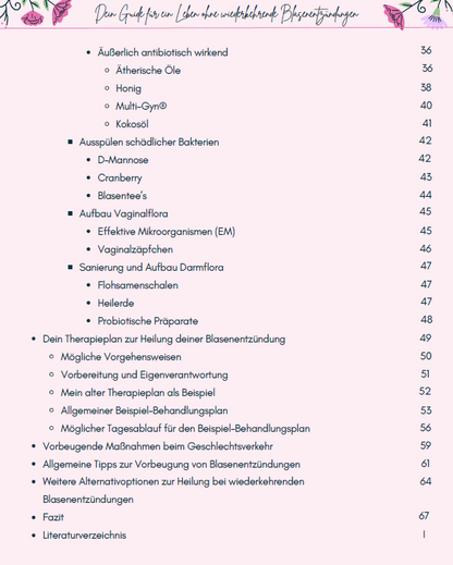 Ursachen-bekämpfung und Vorbeugung von wiederkehrenden Blasenentzündungen - Ratgeber
